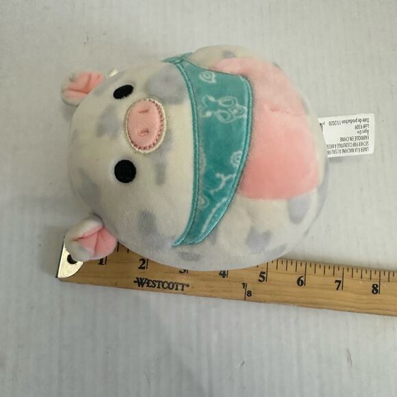 Squishmallows Rosie Spotted Pig Blue Bandana Easter Plush Toy Stuffed Animal - Picture 9 of 9
